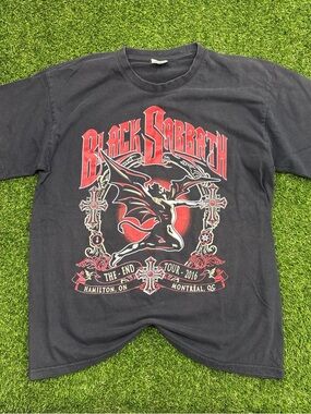 Men's Black Sabbath Graphic Tour Tee - Black & Red